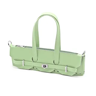 Set Kelly de ecopiel para bolsos de ganchillo con cremallera y giro Verdino