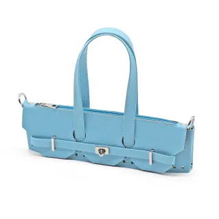 Set Kelly en simili cuir pour sacs au crochet avec zip et fermoir Turchese