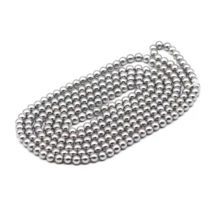 Japanese Resin Beads Strung for Jewelry and Accessories Argento