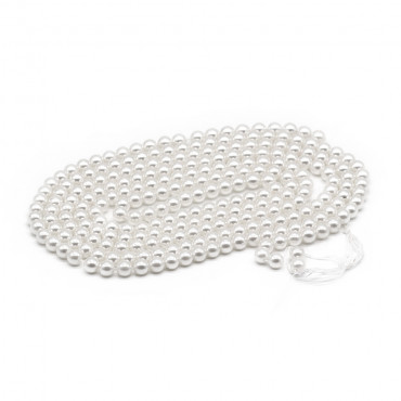 Perles Résine 6mm effet Blanc prêtes bijoux | Tessiland