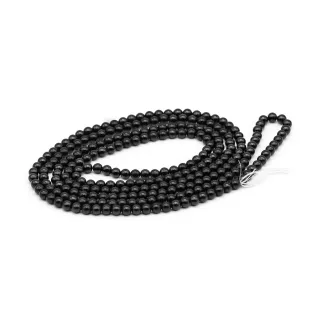 Japanese Resin Beads Strung for Jewelry and Accessories Black