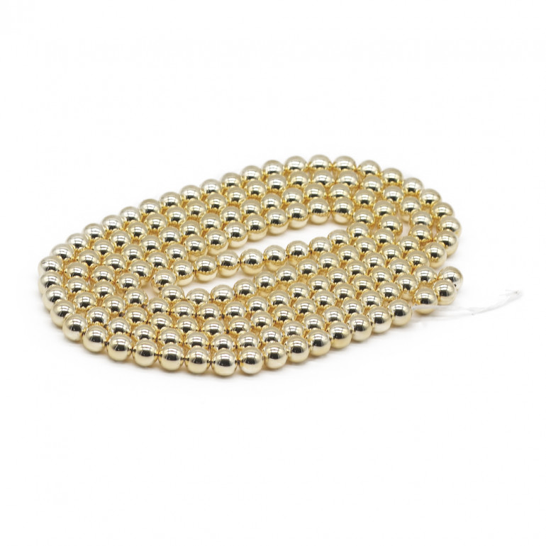 Perle Resina 10mm effetto Oro per bijoux | Tessiland