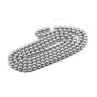 Perles japonaises en résine enfilées pour bijoux et accessoires Argento