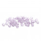 Faceted Half Crystal Wisteria 6mm, refined shine | Tessiland
