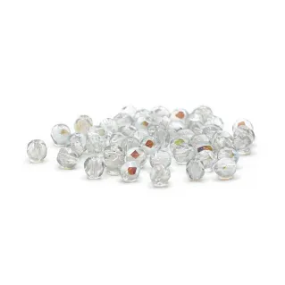 Cristaux de Bohême 6mm facettés en verre pour bijoux Trasparente cangiante