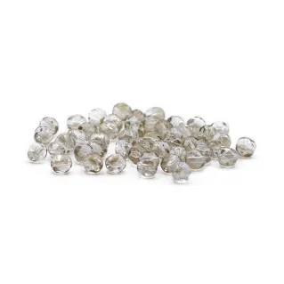 Cristaux de Bohême 6mm facettés en verre pour bijoux Beige