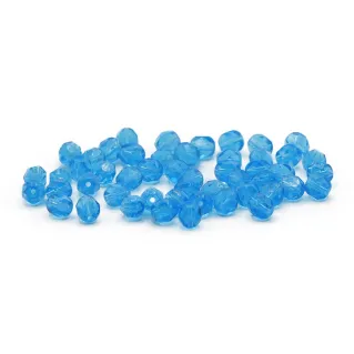 6mm Faceted Bohemian Glass Crystals for Jewelry Blu oceano