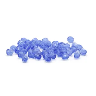 Cristaux de Bohême 6mm facettés en verre pour bijoux Blu cobalto