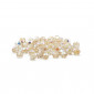 Faceted Half Crystal Cream Iridescent 6mm, refined shine | Tessiland