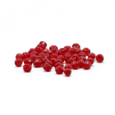 Cristalli 6mm Boemia sfaccettati in vetro per bijoux Rubino