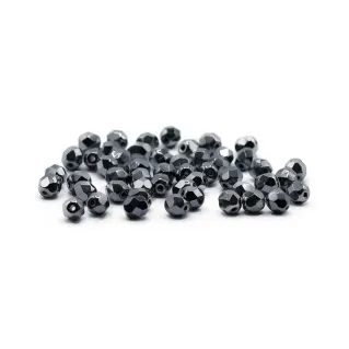 Cristaux de Bohême 6mm facettés en verre pour bijoux Piombo
