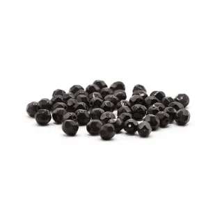 6mm Faceted Bohemian Glass Crystals for Jewelry Black
