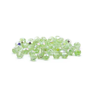 Cristaux de Bohême 6mm facettés en verre pour bijoux Vert