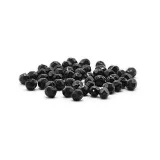 6mm Faceted Bohemian Glass Crystals for Jewelry Nero scuro