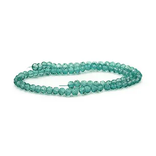 Cristaux en verre à facettes de 6 mm pour bijoux X40 smeraldo
