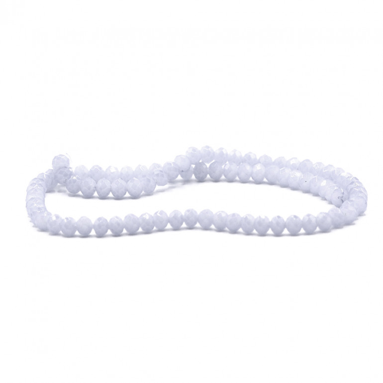 Cristaux 6 mm X99 Pervenche Plein Irisé, verre facetté | Tessiland