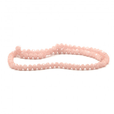 Cristaux 6 mm X111 Blush Plein Irisé, verre facetté | Tessiland