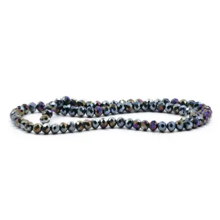 6mm Faceted Glass Crystals for Jewelry B186 galassia
