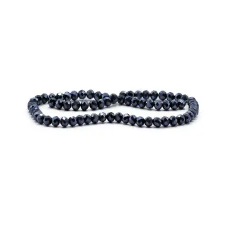 6mm Faceted Glass Crystals for Jewelry A030 notte