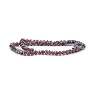 Cristaux en verre à facettes de 6 mm pour bijoux A041 mauve