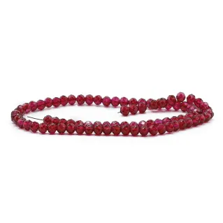 6mm Faceted Glass Crystals for Jewelry A090 granato