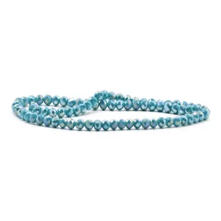 Cristaux en verre à facettes de 6 mm pour bijoux A110 laguna