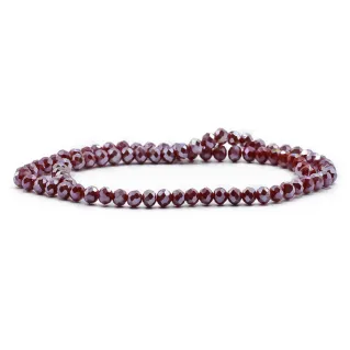 Cristaux en verre à facettes de 6 mm pour bijoux A151 amaranto