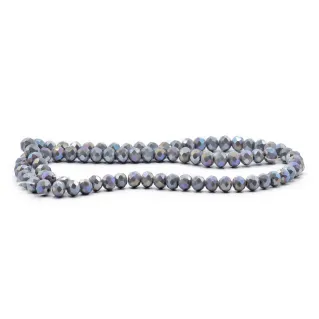 Cristaux en verre à facettes de 6 mm pour bijoux A167 cenere