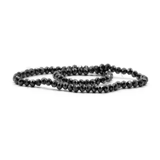 Cristaux en verre à facettes de 6 mm pour bijoux A200 black