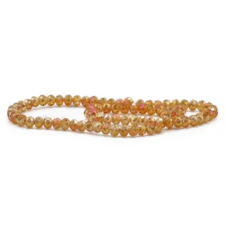 6mm Faceted Glass Crystals for Jewelry A202 senape