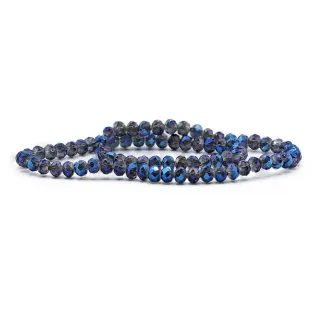 6mm Faceted Glass Crystals for Jewelry A209 indigo