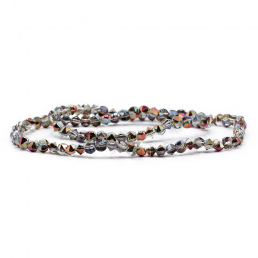 Cristalli 6mm sfaccettati in vetro per bijoux A217 aurora