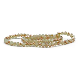 Cristaux en verre à facettes de 6 mm pour bijoux A262 blend toffee