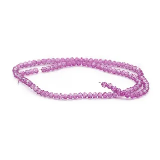 Cristaux facettés en verre de 4 mm pour bijoux X48 porpora