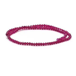 Cristaux facettés en verre de 4 mm pour bijoux X50 bordeaux