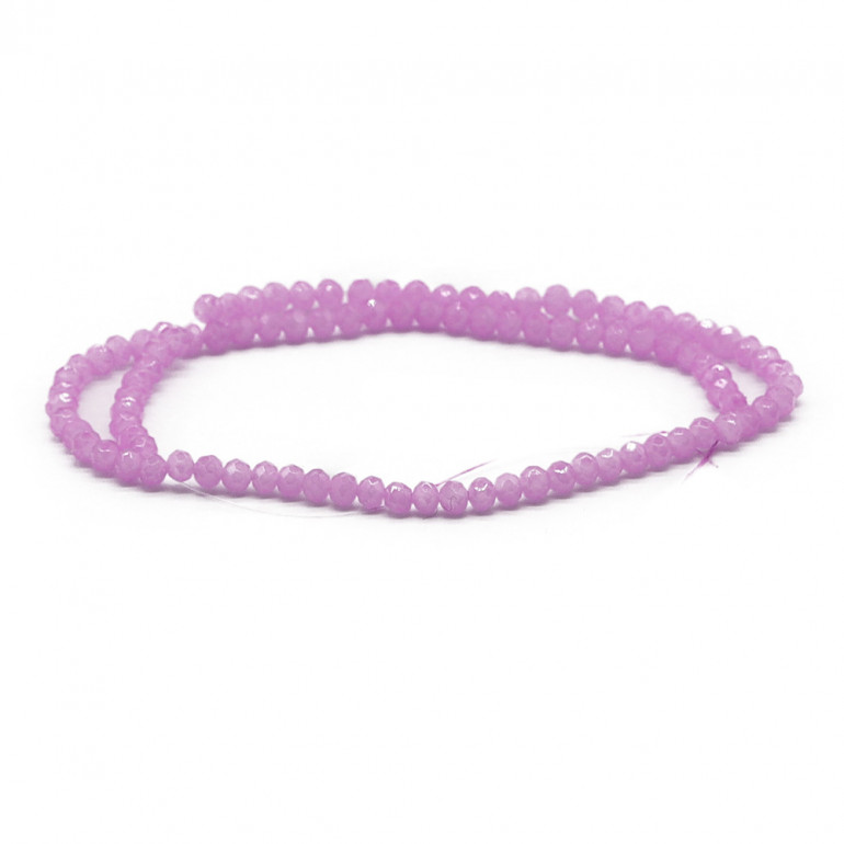 Cristaux 4 mm facettés X88 Héliotrope Plein Irisé | Tessiland