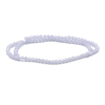 Cristalli 4mm sfaccettati in vetro per bijoux X99 pervinca