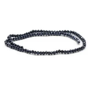 Cristaux facettés en verre de 4 mm pour bijoux A030 notte