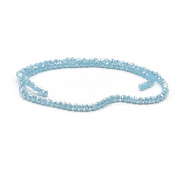 Faceted Crystals 4 mm A100 Celadon Iridescent Full | Tessiland