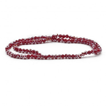 Faceted Crystals 4 mm A151 Solid Shifting Amaranth| Tessiland