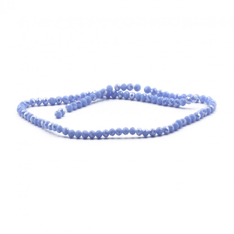 Faceted Crystals 4 mm A154 Solid Iridescent Iris| Tessiland