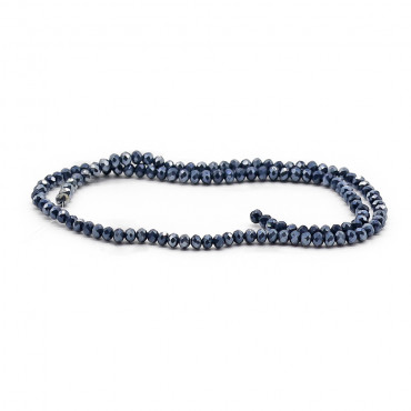 Cristalli sfaccettati in vetro 4mm per bijoux A164 oltremare