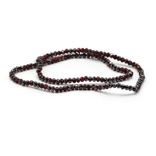 Cristales facetados de 4mm en vidrio para bisutería A193 oxblood