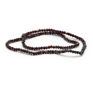 Faceted Crystals 4 mm A193 Iridescent Transparent Oxblood| Tessiland