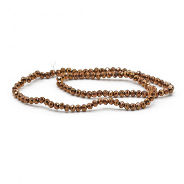 Cristalli sfaccettati in vetro 4mm per bijoux A198 metal bronzo