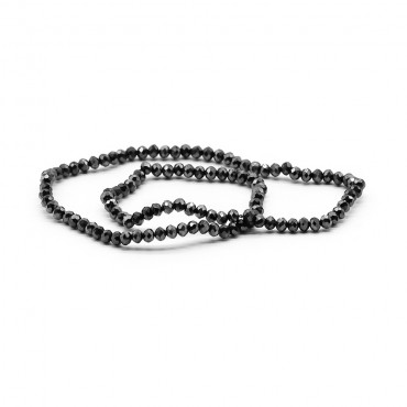 Cristalli sfaccettati in vetro 4mm per bijoux A200 black