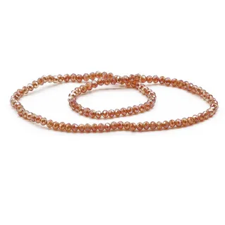 Cristaux facettés en verre de 4 mm pour bijoux A202 senape