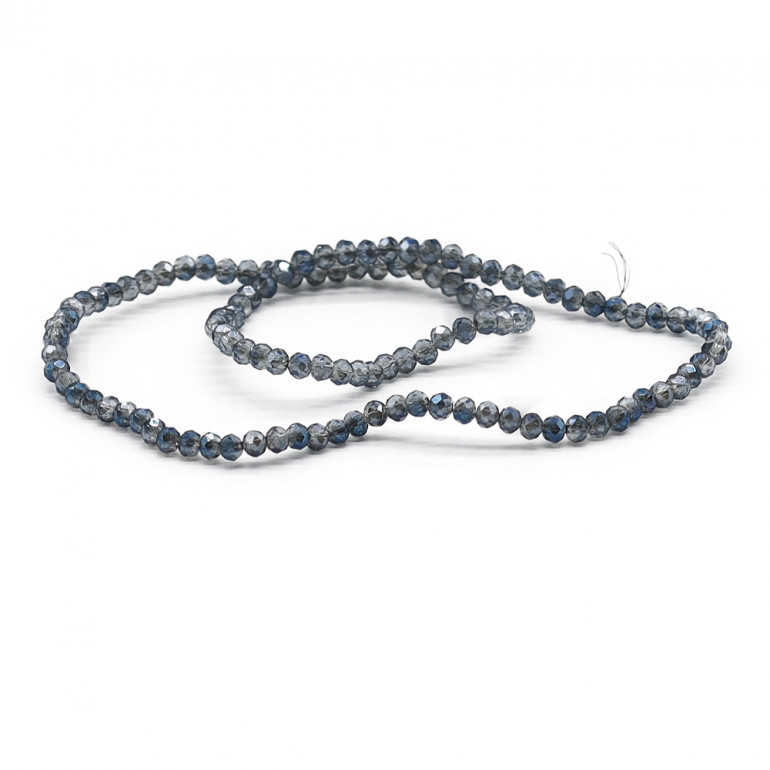 Faceted Crystals 4 mm A209 Indigo Transparent Shifting| Tessiland