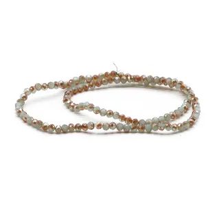 4mm Faceted Glass Crystals for Jewelry A264 blend selce