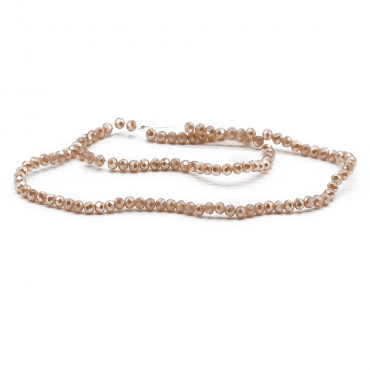 Cristalli sfaccettati in vetro 4mm per bijoux A267 avana